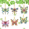 DIY Diamond Painting Butterfly Keychain Kits PW-WGC0FFB-01-3