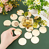   50 Sheets 3D Acrylic Round Mirror Wall Stickers DIY-PH0013-23-3