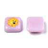 Opaque Resin Enamel Cabochons CRES-N031-029-3