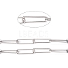 Tarnish Resistant 304 Stainless Steel Paperclip Chains CHS-L022-02C-1