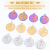 DICOSMETIC 24Pcs 3 Colors 304 Stainless Steel Rhinestone Settings STAS-DC0010-54-4