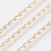 Long-Lasting Plated Brass Link Chain Necklaces X-NJEW-K112-14G-NF-2