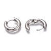 201 Stainless Steel Huggie Hoop Earrings EJEW-O095-05-25-3