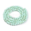 Electroplate Opaque Solid Color Glass Beads Strands EGLA-A044-P3mm-L14-3