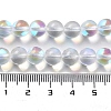 Synthetic Moonstone Beads Strands G-P528-J02-13-4