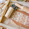 Phoenix Tail Flower Print Wood Rolling Pin WH-WG16496-01-7