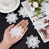 Gorgecraft 20Pcs 3D Flower Polyester Lace Computerized Embroidery Ornament Accessories DIY-GF0006-07-3