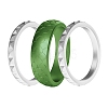 3Pcs Stackable Birthstone Silicone Finger Rings PW-WGC6D7D-06-1