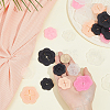 10Pcs PVC Flower Shirt Clip FIND-WH0173-477-3