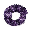 Natural Purple Fluorite Beads Strands G-P553-E02-03-3