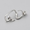 1Pc 925 Sterling Silver Pendant Cabochon Settings STER-BC0002-65-3