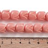 Synthetic Coral Flower Rose Beads Strands CORA-U001-01B-02-4