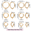12Pcs 6 Size 201 Stainless Steel Huggie Hoop Earring Findings STAS-UN0045-55-3