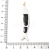 Brass with Enamel Big Pendants KK-CBA2F11-02G-02-3