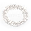 Electroplated Non-magnetic Synthetic Hematite Beads Strands G-P423-11S-1