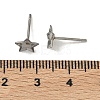 Tarnish Resistant Earring Cabochon Settings 304 Stainless Steel Ear Studs Blank Settings STAS-Q170-10-3