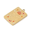 304 Stainless Steel Rhinestones Pendants STAS-D306-01G-A-2
