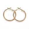 201 Stainless Steel Hoop Earrings EJEW-F188-24G-A-1