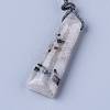 Natural Tourmalinated Quartz/Black Rutilated Quartz
 Pendants X-G-G845-01C-2