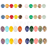 40Pcs 20 Styles Mixed Gemstone Cabochons G-HY0001-54-1