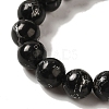 Synthetic Silver Line Coal Quartz Beads Strands G-Q161-A01-03-3