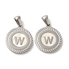 304 Stainless Steel Pendants STAS-I204-W-P-1
