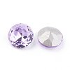 Pointed Back & Back Plated Glass Rhinestone Cabochons RGLA-J012-10mm-371-3