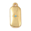Brass Micro Pave Cubic Zirconia Charms ZIRC-I054-12G-2