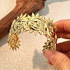 304 Stainless Steel Cuff Bangles for Women LS-BJEW-P364-01A-G-1