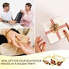 Adjustable Braided Nylon Cord Macrame Pouch Bracelet Making AJEW-SW00013-02-7