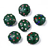 Polymer Clay Rhinestone Beads RB-S056-27E-1