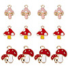 SUNNYCLUE 60Pcs 3 Styles Alloy Enamel Pendants ENAM-SC0003-02-1