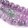 Spray Painted Glass Beads Strands GLAA-A038-C-52-3