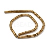 Electroplated Synthetic Non-magnetic Hematite Beads Strands G-K361-A04-03-2