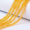 Electroplate Glass Beads Strands EGLA-A044-T6mm-B-M-2