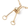 Brass Bar Link Chain Bracelet Making AJEW-JB01187-01-3
