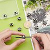 10Pcs 304 Stainless Steel Enamel European Beads STAS-UN0040-13-2
