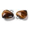 Natural Tiger Eye Pendants G-E603-01P-06-3