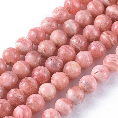 Natural Argentina Rhodochrosite Beads Strands G-I193-13E-1