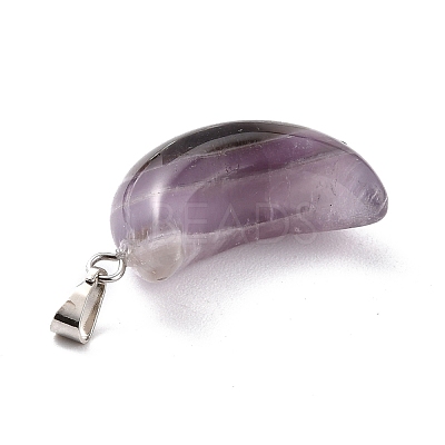 Natural Amethyst Pendants G-Z022-02C-1