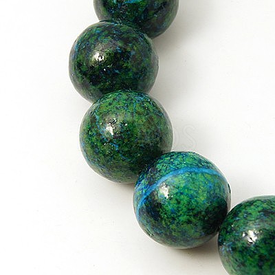 Synthetic Chrysocolla Beads Strands LS-G-L529-B01-10mm-1