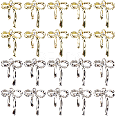 40Pcs 2 Colors Alloy Pendants FIND-SC0011-55-1