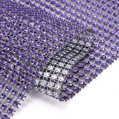 24 Rows Plastic Diamond Mesh Wrap Roll LS-DIY-L049-05G-1