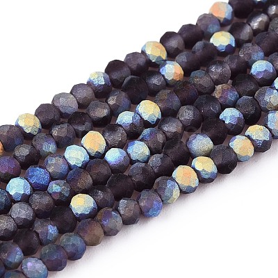 Transparent Glass Beads Strands LS-EGLA-A044-T1mm-MB15-1