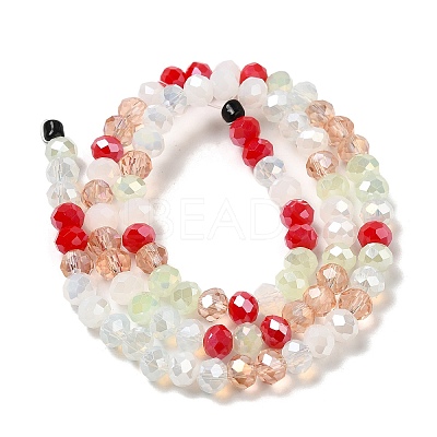 Glass Beads Strands EGLA-A034-M6mm-10-1