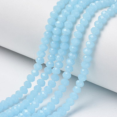 Glass Beads Strands EGLA-A034-J8mm-D04-1