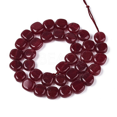 Natural White Jade Beads Strands G-N354-01A-03-1