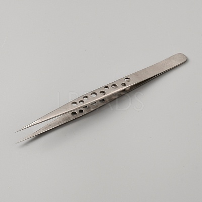 Stainless Steel Fine Ponited Tweezers TOOL-WH0125-46A-1