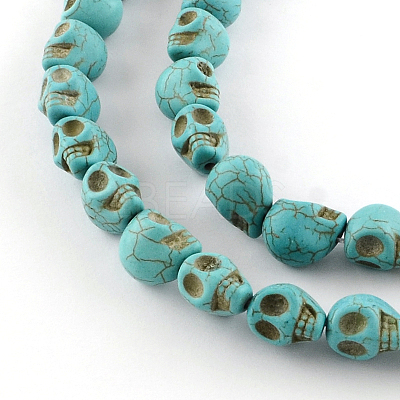 Gemstone Beads Strands TURQ-S105-10x10mm-07-1