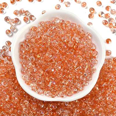 6/0 Spray Paint Fringe Glass Seed Beads X1-SEED-H003-11C-1